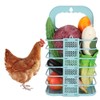 Foldable Chicken Vegetable Basket Cock Hen Fruit Hanging Feeder Feeding