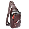 KPYWZER Vintage Leather Sling Bag Backpack for Men Crossbody Shoulder