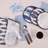 Style Decor W3300100 Mittens, Water Flow, Blue, Marine, Scandinavia, Stylish,