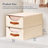 DIMJ Closet Organizers and Storage - Stackable Fabric Storage Bins