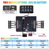 PSLER RGB 8 Gang Switch Panel High Power Multifunction Toggle