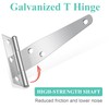 Shed Door Hinges, 6 Pack Heavy Duty T Strap Hinge