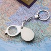 Healeved 2pcs Mini Portable Foldable Pocket Magnifier Keychain Loupe Magnifier