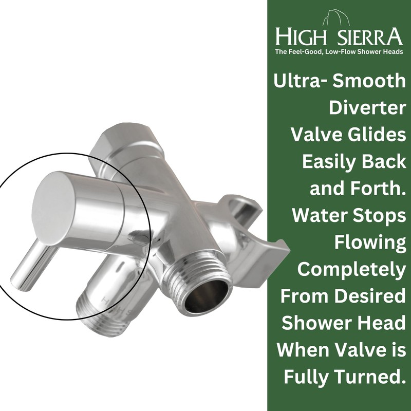 High Sierra Showerheads® - Solid Metal Fixed and Handheld Combo