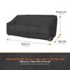 Modern Leisure® Black Diamond Patio Loveseat Cover, Waterproof, 82.5" L