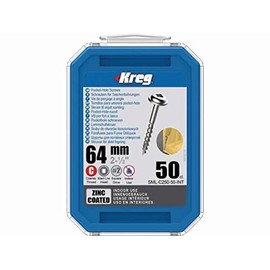 Kreg Pocket Hole Screws, 2.5 inches (64 mm), Coarse (Pack of 50)