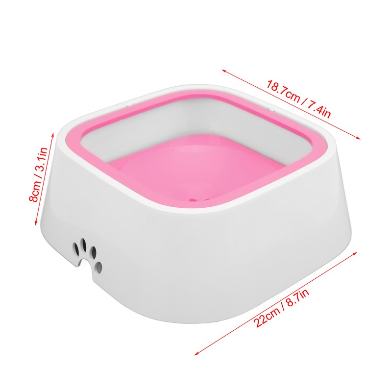 Pet Floating Bowl 1L / 34oz Large Capacity Splashproof Dog