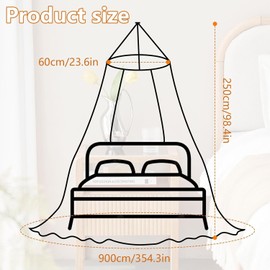 Mosquito Net Bed Canopy, Mosquito Net Bed Canopy Hanging, Bed Mosquito Net, Extra Large Bed Canopy Mosquito Protection for Double Bed, Single Bed, Mosquito Net Travel for Travel and Home