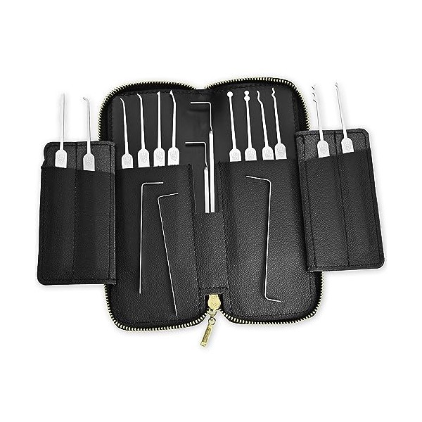MULTIPICK Elite 17 Professional Lockpick Set [17 Pieces incl. Leather