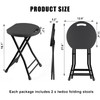 IWDOO Folding Stool with Handle, Pack of 2 Folding Bar