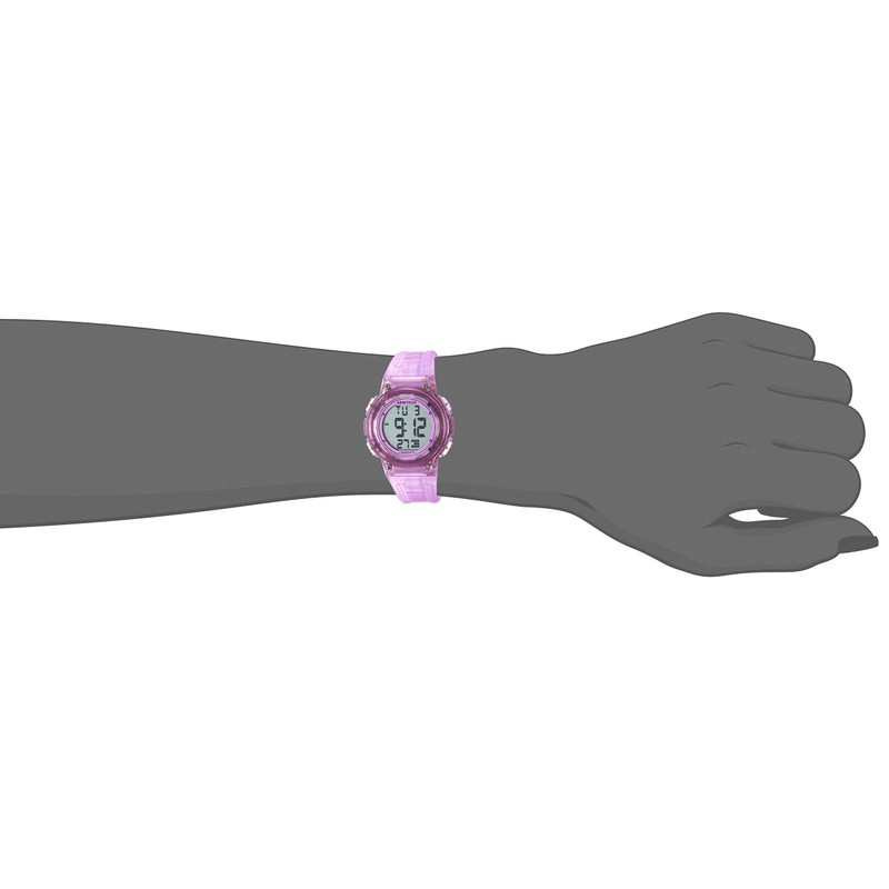 Armitron Sport Women's 45/7086TPR Digital Chronograph Translucent Purple Resin Strap