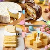 MOUNTCLIM 4 Pcs Easter Cheese Knives Set, Resin Handle with