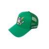 JP's Iconic USA Eagle Embroidered Trucker Hat; Adjustable Snapback; Green