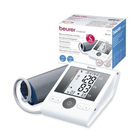 Beurer Máquina de presión arterial BM28, brazo de presión arterial, almacena hasta 120 lecturas, monitores de presión arterial en el hogar con detección de arritmia, brazo de monitor bp con puño bp automático