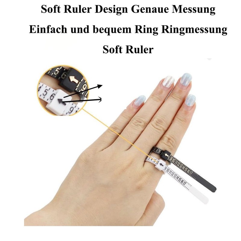 Set of 4 ring sizers, ring size, ring size, finger