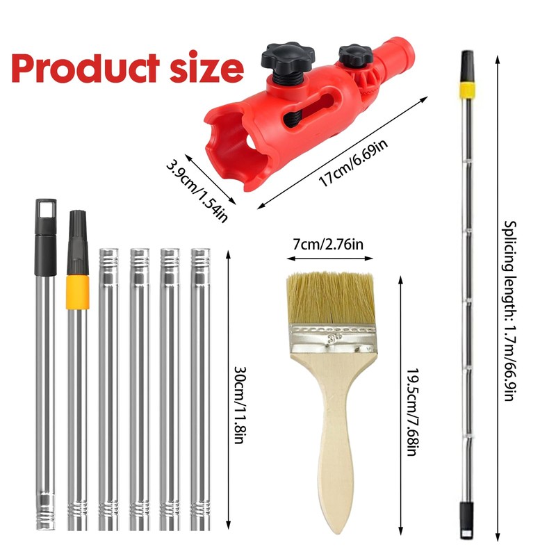 Infreecs Multi-angle brush extension, paint brush extension, multi angle paint