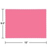 Creative Converting Bright Disposable Paper Placemats, Candy Pink