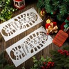 Christmas Stencils for Painting Santa Footprint Santa Claus Lost Buttons