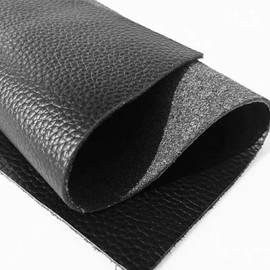 Black Leather, 1.4-2.0mm Thickness for Wallets, Briefcases, Sofa & Stool, Leather Sheets for Crafting (Black lizhiwen16×32