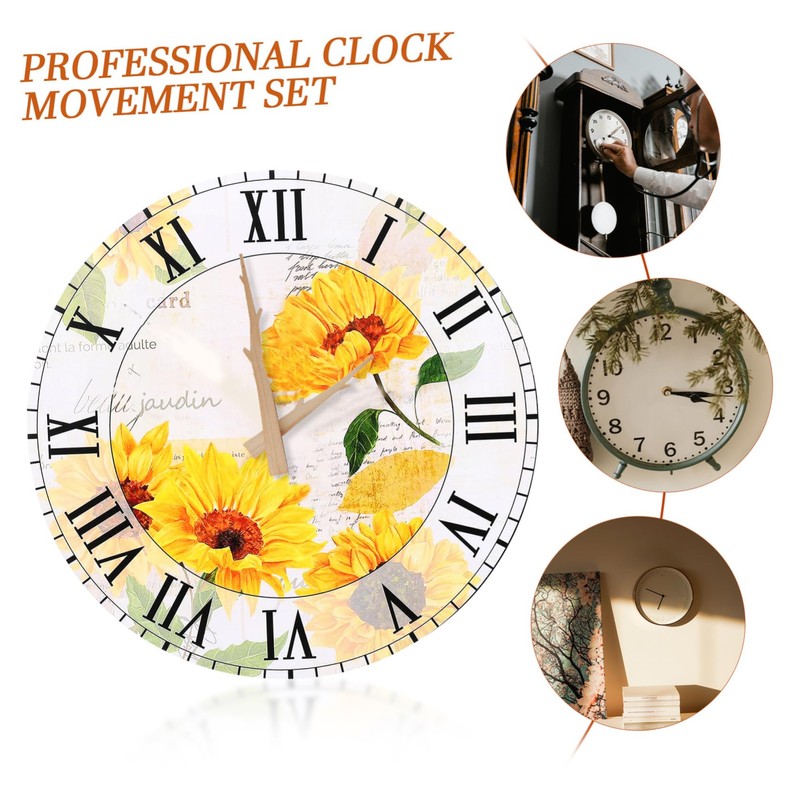 COHEALI 4 Sets DIY Wall Clock Movement Kit of Replacement