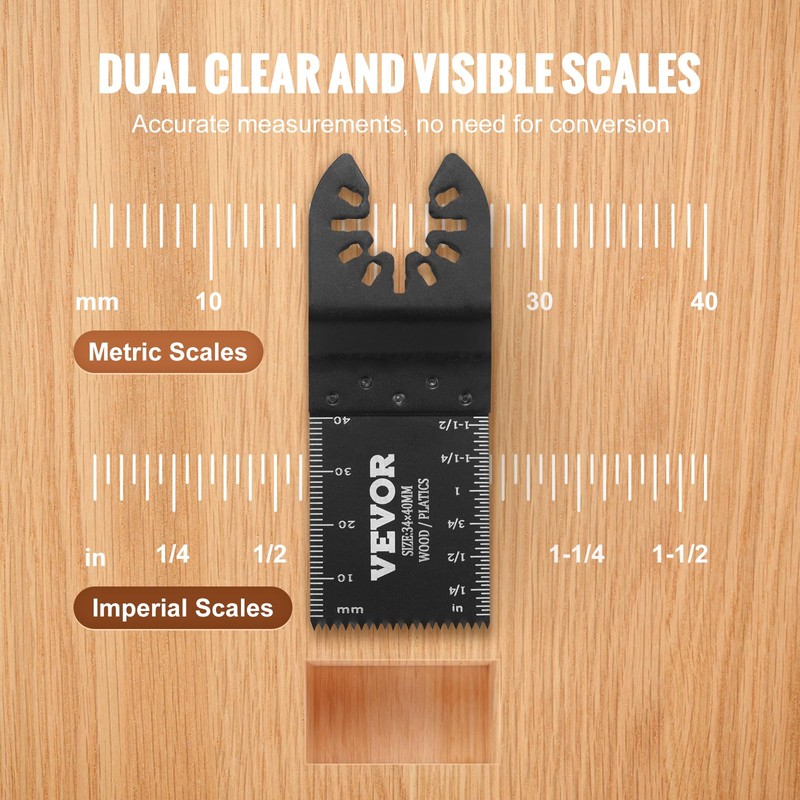 VEVOR 50PCS Oscillating Saw Blades, Universal Quick Release Oscillating Saw