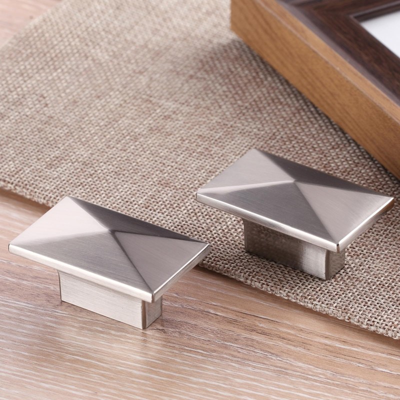 CILEYTION 10 Pieces Drawer Knobs Brushed Nickel Door Knobs -