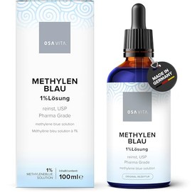 OSAVITA Methylene blue 1% with pipette, pure, high-quality 1% solution, 100 ml, tested quality from Germany
