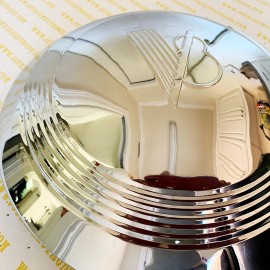 UPI 1940-41 Ford V8 Center Hub Cap for Stock or 'Gennie' Steel Wheels- 1x Single Cap