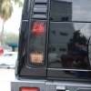 Unbranded Fit For Hummer H2 Smoked Blackout Tail Light Covers