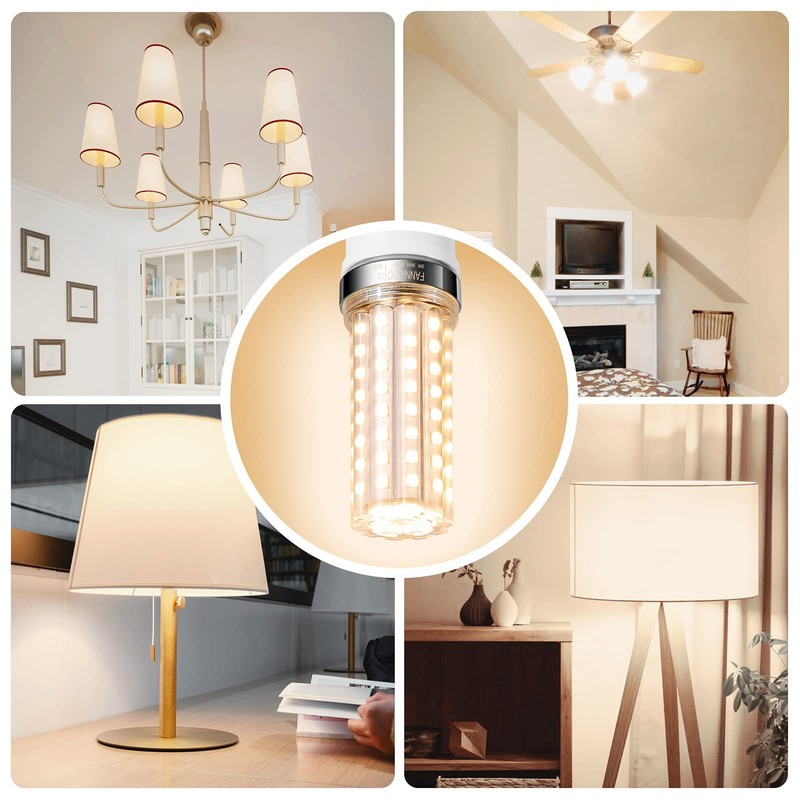FanNicoo E12 LED Bulbs,20W LED Corn Light Bulb 150W Equivalent