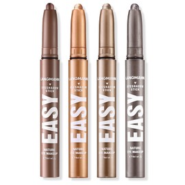 LANGMANNI Eyeshadow Stick,4 PCS Waterproof Multi-Color Eyeshadow Pen Set,Creamy Long-Lasting Eye Makeup Kit,Natural & Shimmer Shades Contour Stick,Gifts For Women (#6+10+11+21-4Colors)