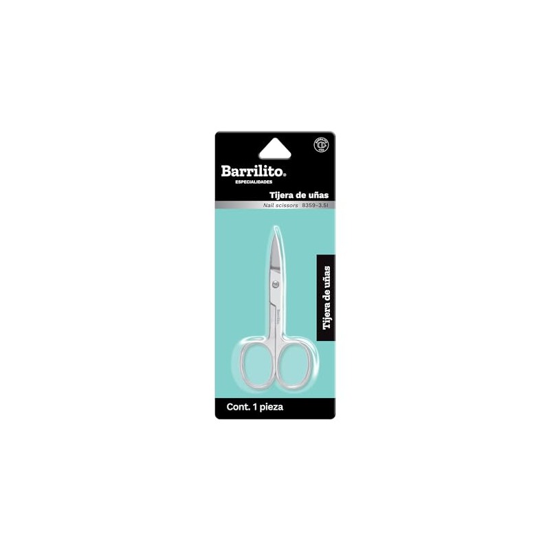 Barrilito Tijera Profesional Manicure Acero Inoxidable 20cm