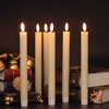 Eldnacele Flameless Taper Candles Flickering with Remote Timer Realistic 3D