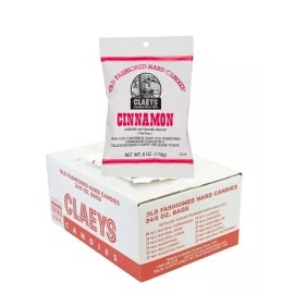 Claey's Old Fashioned Bulk Hard Candies 6 Ounce Bag (Pack of 24) (Cinnamon)
