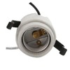 JNXQWE U-Clip Snap-in Med. Base Socket,Medium Base Keyless Socket,Porcelain Snap-in
