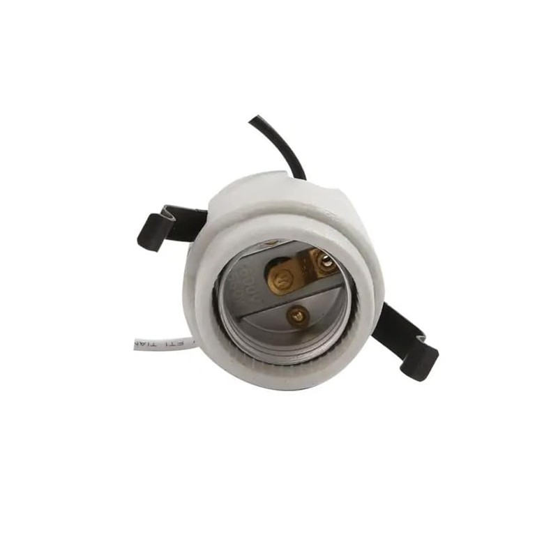 JNXQWE U-Clip Snap-in Med. Base Socket,Medium Base Keyless Socket,Porcelain Snap-in