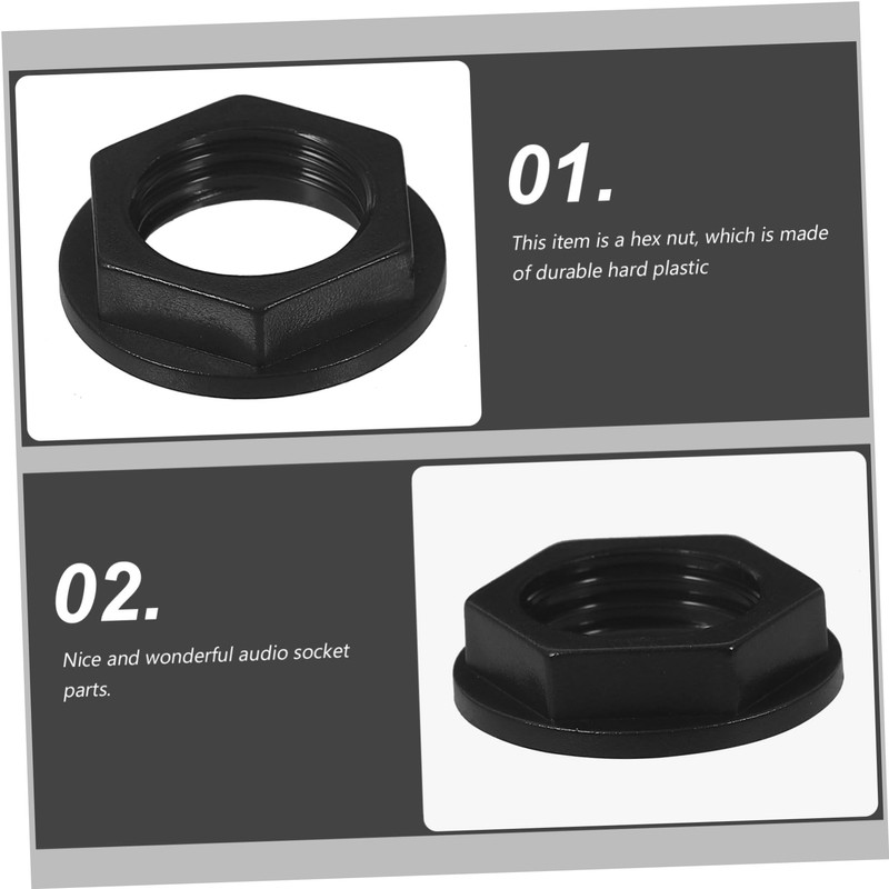 Tofficu UK Jack Nut for Cliff S Black Durable Hard