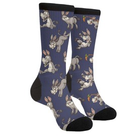 Novelty Crew Socks, Funny Socks Crazy Socks, Casual Donkey Calf Socks For Men And Women