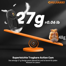 Mini Action Cam, Body Cam Body Camera Mini 1080P with 0.85 Inch Display, Thumb Body Cam, Multifunctional Action Cam, Portable Motorcycle Camera, Wearable POV Camera, Outdoor Riding Action Cameras