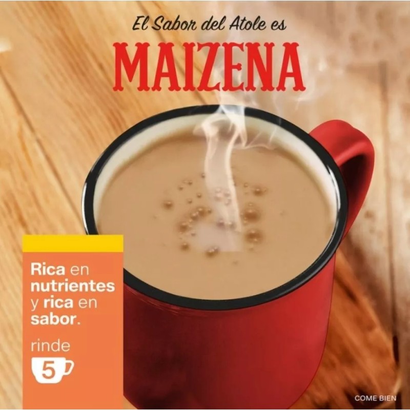 maizena Fécula de maíz Maizena atole fortificadosabor nuez 47 g