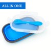 Lunbengo Collapsible Lunch Box Containers, Silicone Bento Box with Airtight