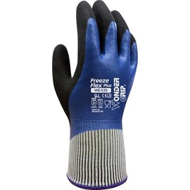 Wondergrip - Freeze Flex Plus - WG-538 Waterproof Safety Gloves - Double Nitrile Coating - Cold-Resistant - SZNT Technology - High Grip & Ergonomic Fit - Sub-Zero Flexibility - Blue - Small