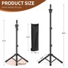 Womnwomn Wig Stand Tripod, 50 Inch Adjustable Mannequin Head Stand,