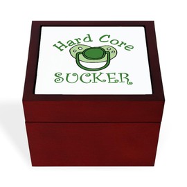 CafePress Hard Core Sucker Memory Keepsake Jewelry Box, 5"x5"x3.75"