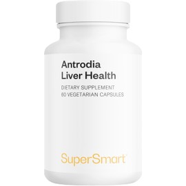 Antrodia Liver Health - Powerful and Fast Liver Detox - Clinically Tested Antrodia Camphorata for Detox & Liver Support - >0.3% Antroquinonol - 60 Capsules - SuperSmart