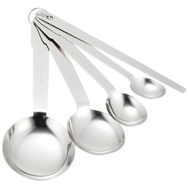 Kanda 052053 KD Measuring Spoons, Stainless Steel, Set of 4,