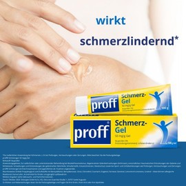 proff Ibuprofen Pain Gel - For External Treatment of Muscle, Joint and Back Pain, 100g Gel