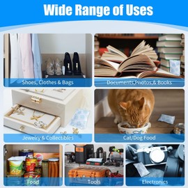 20 Gram X 20 Packs Silica Gel Sachets, Silica Gel Packets, Desiccant Bag, Desiccant Beads Reusable, Moisture Absorbers for Keeping Drying Clothes,Shoes,Leather Item Storage and More