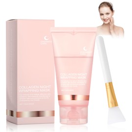 Allony Collagen Night Wrapping Mask, Collagen Overnight Wrapping Peel Off Maske Gesicht, Biodance Collagen Mask Overnight, Bio Collagen Face Mask Overnight, Alle Hauttypen Geeignet(75g)