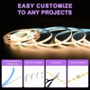 MIWISE COB LED Strip Light 32.8ft/10m,CRI 90+ Warm White 2700K